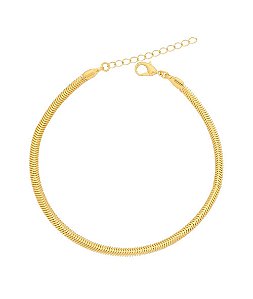 Pulseira snake ouro 18K - escolha a espessura
