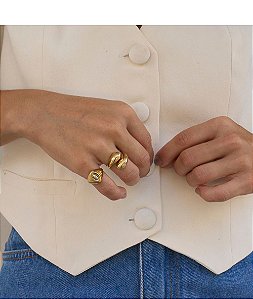 Anel Ziggy Slim em ouro 18K