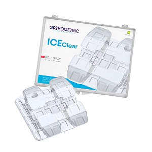 Kit Braquete Cerâmico Ice Clear Roth 22 C/1caso - Orthometric