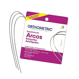 Kit Arcos Autoligado Copper ALX C/6 pares - Orthometric