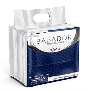 Babador Impermeável Branco C/100un  -  SSplus
