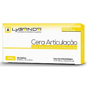 Cera Articulaçao Amarela 5 Laminas - Lysanda