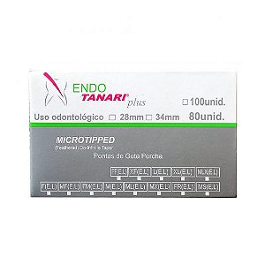 Guta Percha Acessoria Microtipped 28mm Mx C/80un Tanari