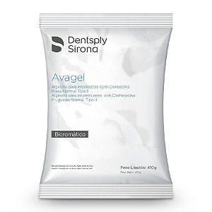 Alginato Presa Normal Avagel Refil C/410gr Dentsply