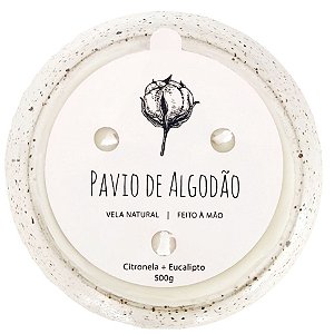 Pavios de algodão c/ base para velas