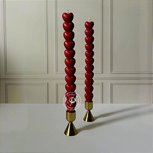 Vela Natural | Castiçal Coração