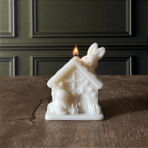 Vela Natural | Páscoa | Casa do Coelho I