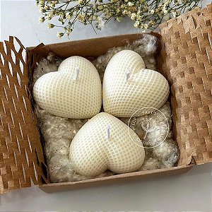 Kit presente | Trio coração rendado