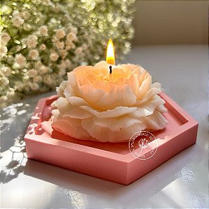 Kit Peônia + Porta Vela