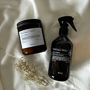 Kit | Hortelã-Pimenta + Eucalipto | Vela + Home Spray
