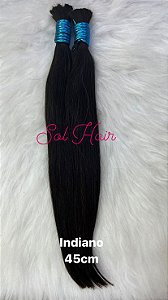 Cabelo Liso - Natural Indiano 45cm - 50g