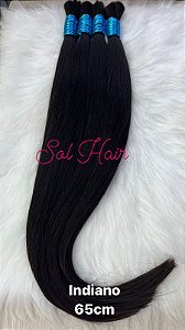 Cabelo Natural Indiano Liso 65cm - 50g