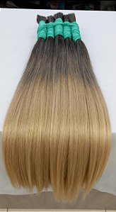 Cabelo Natural Loiro Russo Esfumado 55cm - 25g