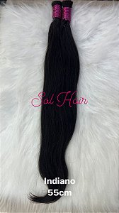 Cabelo Liso - Natural Indiano 55cm - 50g