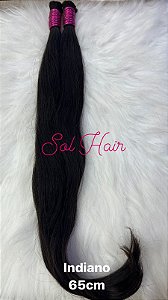 Cabelo Liso - Natural Indiano 65cm - 50g