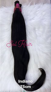 Cabelo Liso - Natural Indiano 75cm - 25g