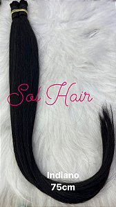 Cabelo Liso - Natural Indiano 75cm - 25g