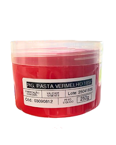 Pigmento em Pasta Vermelho 250g