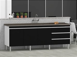 Gabinete Madeira Preto/Preto 016522 1.94MT