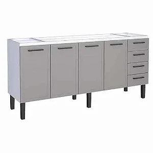 Gabinete aço Cinza 1.92MT 027522