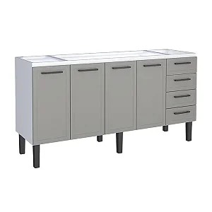 Gabinete aço Cinza 1.74MT 027422