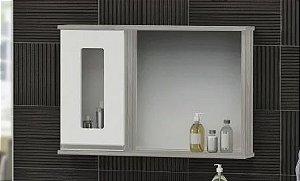 Espelho Zafira Madeirado/Branco 0,75MT