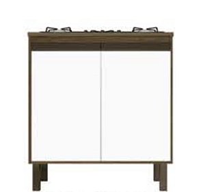 Gabinete CookTop Madeira Ativon Avelato/Branco 2941 0,80MT