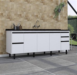Gabinete Madeira Branco 01551 1.94MT