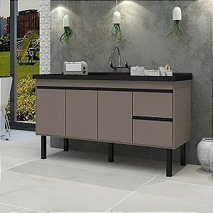 Gabinete Madeira Cinza 45344 1.74MT