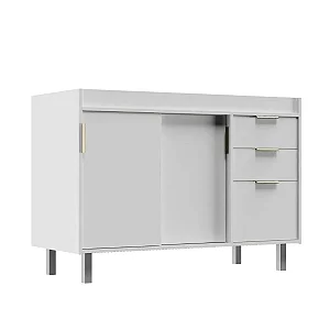 Gabinete Madeira Porta de correr Branco 47021 1.14MT
