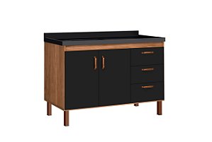 Gabinete Madeira Avelato/Preto 472224 1.14MT