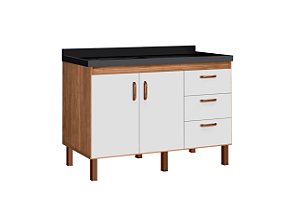 Gabinete Madeira Avelato/Branco 472341 1.44MT