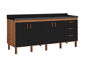 Gabinete Madeira Avelato/Preto 472542 1.94MT