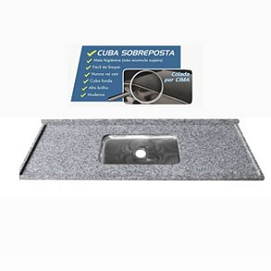 Pia granito Corumba Cuba funda/sobreposta/acabamento duplo  1.20MT  0882200