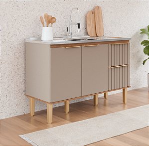 Gabinete Madeira Ripado Freijo/Cappuccino 47312244 1.34MT