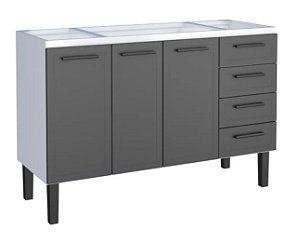 Gabinete aço Preto 0272122 1.34MT