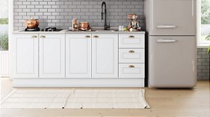 Gabinete Madeira C/Rodape Provençal Branco 48751 GD 2.00MT
