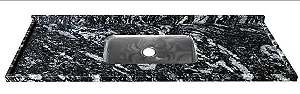 Pia granito Preto Indiano Cuba rasa/Acabamento simples 1.40MT