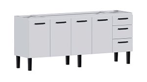 Gabinete aço Branco 48851 1.94MT