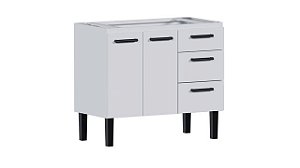 Gabinete aço Branco 48811 0.96MT