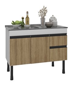 Gabinete Madeira Branco/Mel 490214 1.14MT