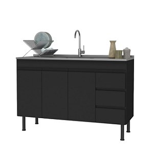 Gabinete Madeira Preto 00332 1.44MT