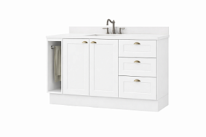 Gabinete Madeira C/Rodape Provençal Branco 48741 GD 1.80MT