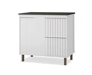 Gabinete Madeira Ripado Branco 49321 1.14MT