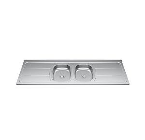 Pia Inox Cuba Dupla 1.80MT Ghelplus
