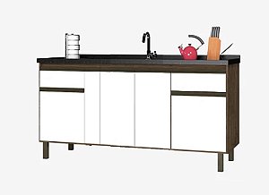 Gabinete Madeira Avelato/Branco 29331 1.44MT