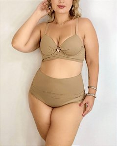 Conjunto Biquíni conforto Plus Size top com bojo calcinha tanga Verde -  Nica Brasil Biquínis, Moda praia e Moda íntima