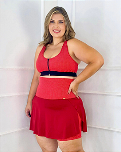 Short saia sales fitness plus size