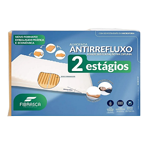 Travesseiro Almofada 2 Estágios Anti Refluxo Adulto Fibrasca C/ Capa