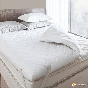 Pillow Top Protetor De Colchão Solteiro Extra Macio Premium 90x190x7,5cm - 730g/m²